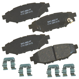 Bendix SBC1114 front packaging showing product and fitment benefits