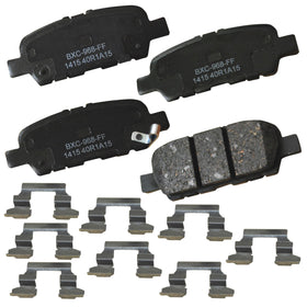 Bendix front packaging showing SBC1415 pads and clear part identification, shop-ready