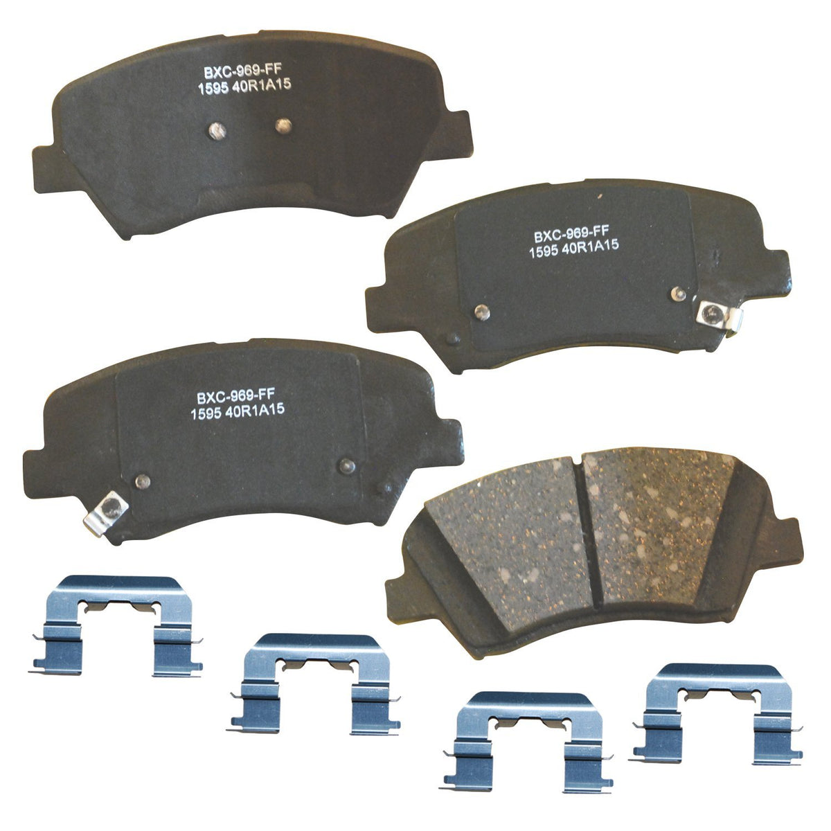 Bendix front packaging showing model and secure fit benefit
