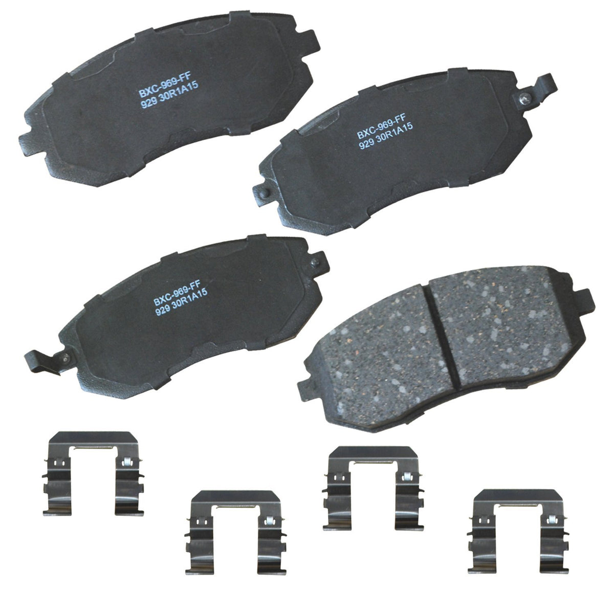Bendix front packaging showing product and part number for easy identification and correct fit