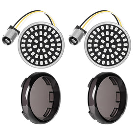 Benlari front view of 1157 bullet rear turn signal showing compact profile and bright output