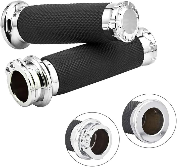 Benlari chrome front view showing both grips and chrome finish for style and durability