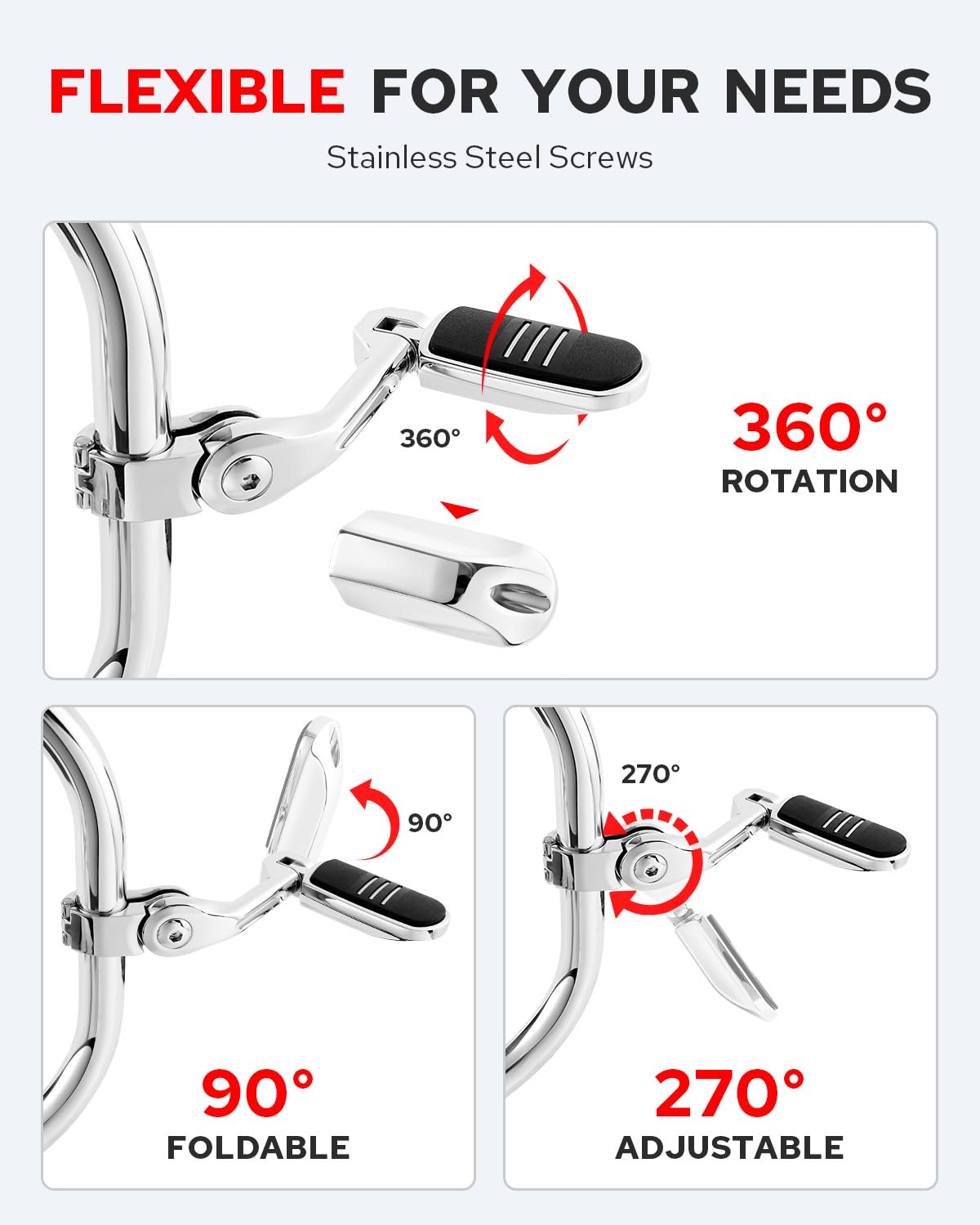 Benlari stainless steel clamp close-up showing durable construction and secure hold