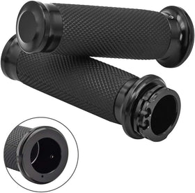 Benlari front view of grips showing complete set and design, enhances bike styling