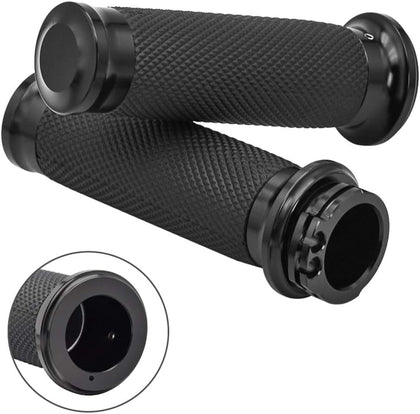 Benlari front view of grips showing complete set and design, enhances bike styling