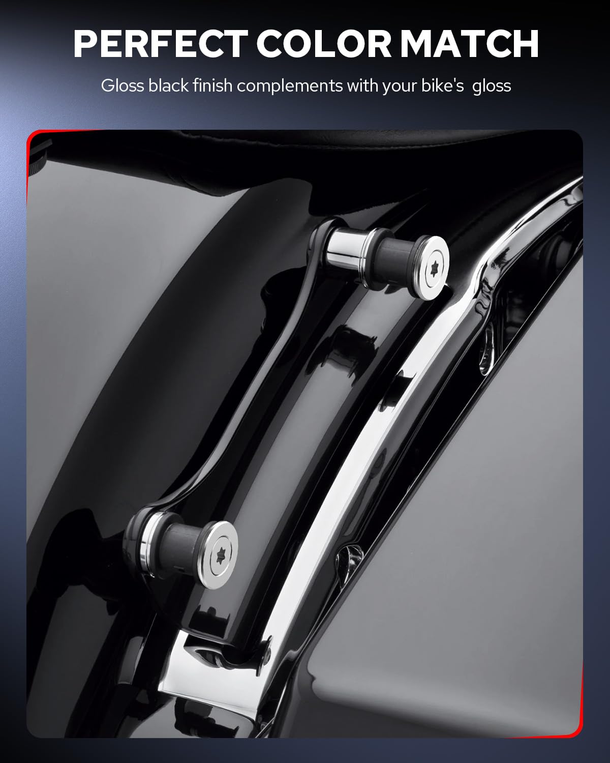 Benlari gloss black finish detail highlighting scratch-resistant cosmetic benefit