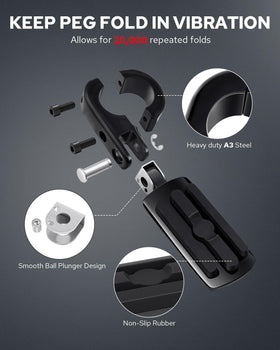 Benlari kit hardware laid out showing included screws, bases and pin stoppers for easy install