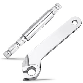 Benlari front view of inner shifter lever shaft showing chrome finish and fitment benefit
