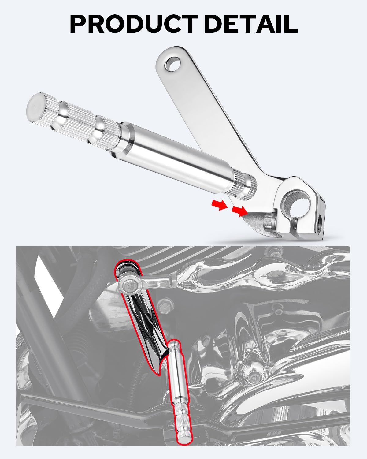 Benlari installed on a Harley Touring model demonstrating direct-fit replacement benefit
