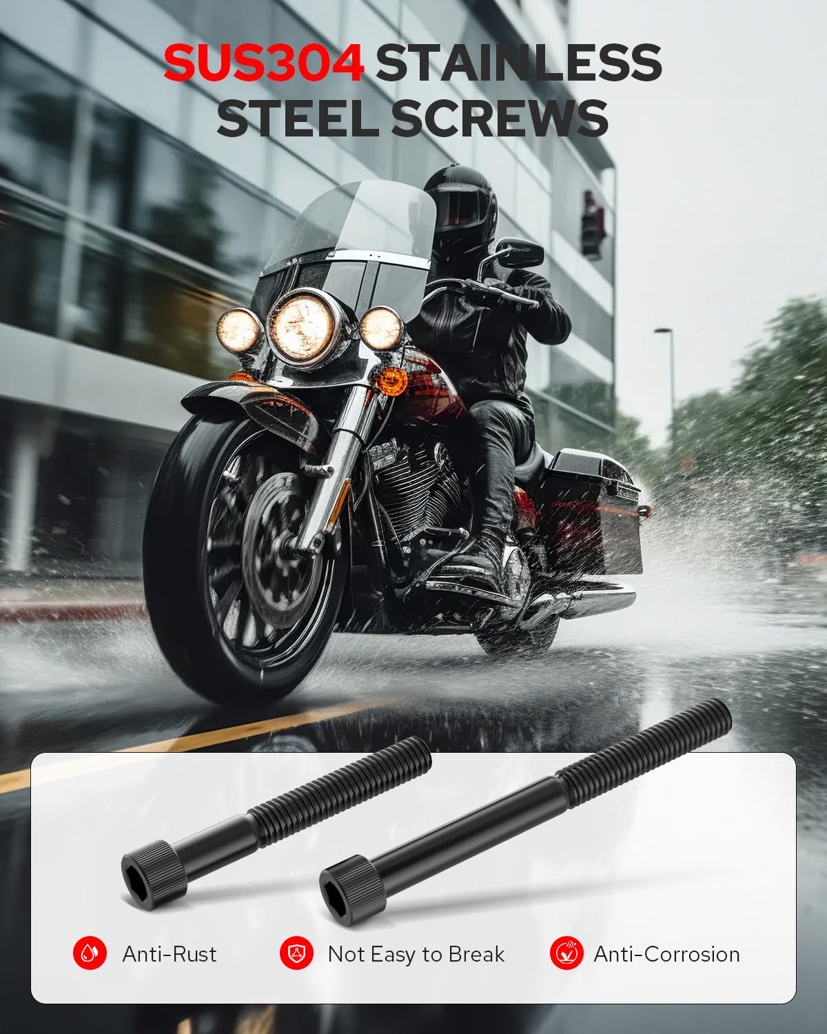 Benlari left-side installed on Harley showing increased foot clearance