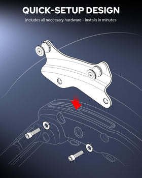 Benlari installed on Street Glide showing added luggage capability benefit