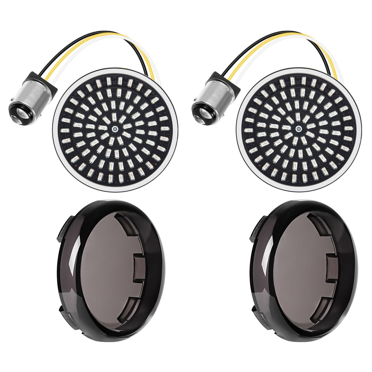 Benlari packaged contents with two signals and two smoked lens covers