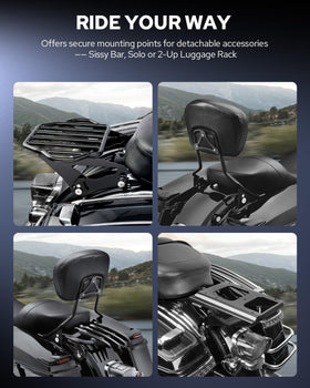 Benlari with rack attached illustrating improved cargo-carrying benefit