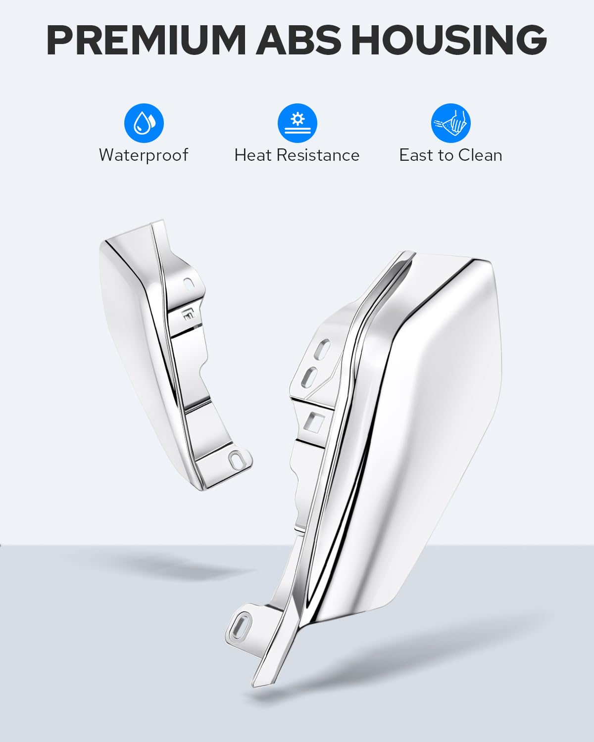 Benlari size comparison with hand to illustrate compact fit and easy installation