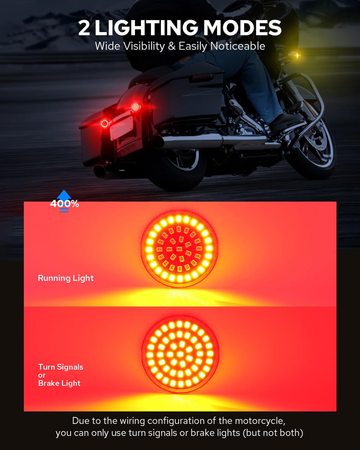 Benlari smoked lens detail demonstrating IP67 protection and clear visibility