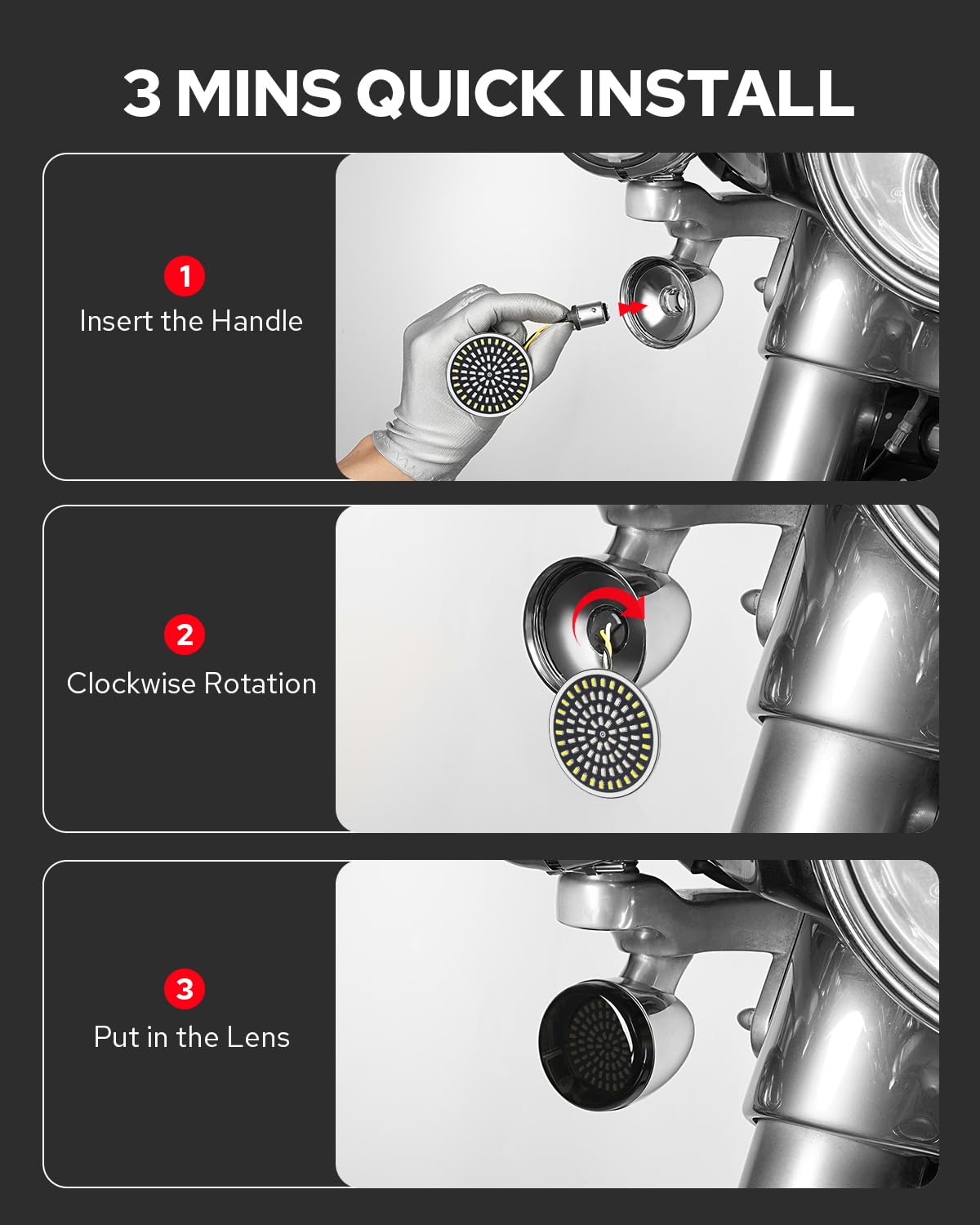 Benlari IP67 marking on lens highlighting waterproof protection