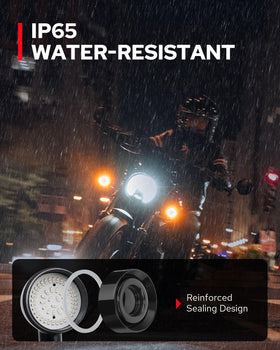Benlari waterproof sealing ring and rear cap detail protecting against water ingress
