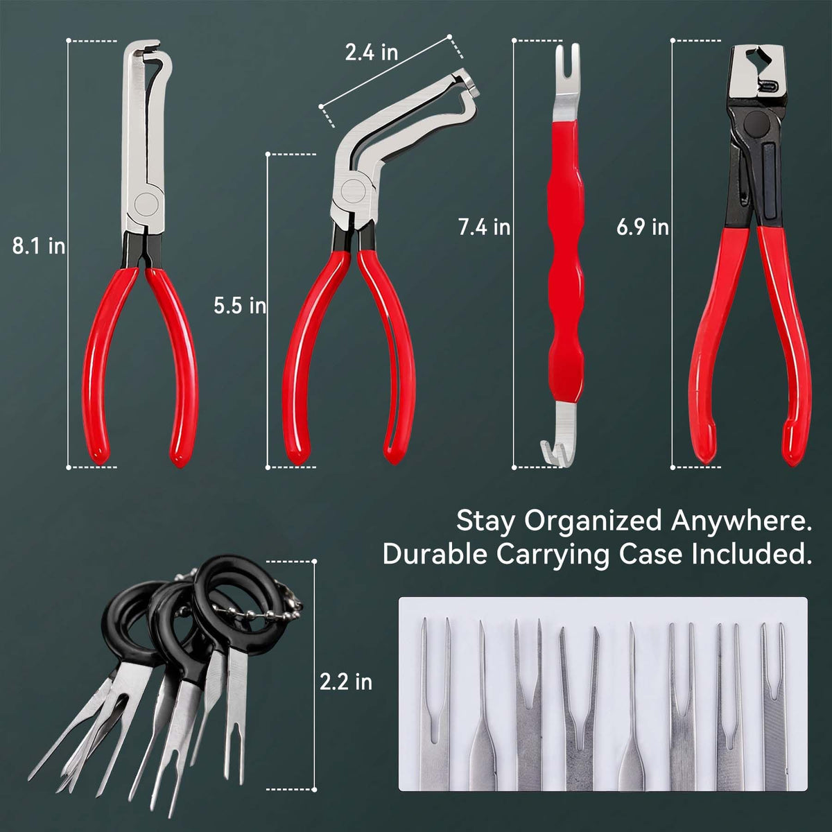 Bentolin storage case open with tools organized, protects tips and aids portability benefit