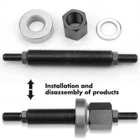Bentolin thrust bearing and aluminum washer detail reducing friction and protecting balancer