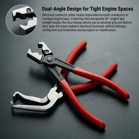 Bentolin tool tips close-up displaying shaped ends for safe connector release advantage