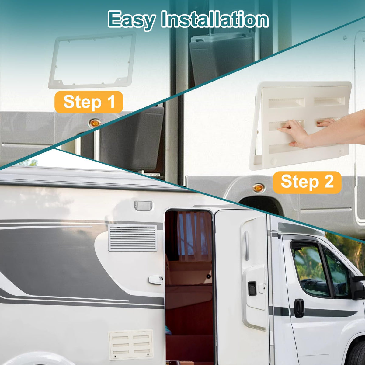 benut vent installed on trailer side demonstrating proper ventilation