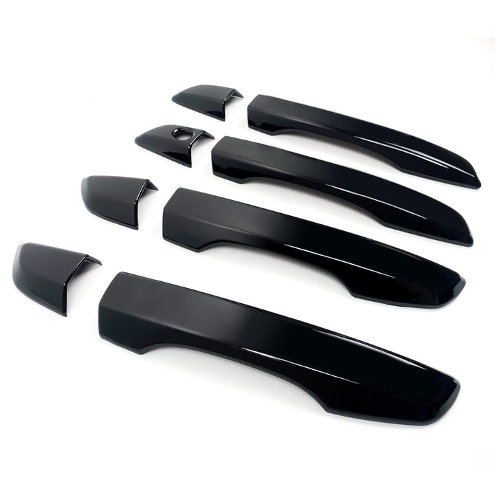 BENXUTO front handle cover on Civic showing sleek gloss finish and protection