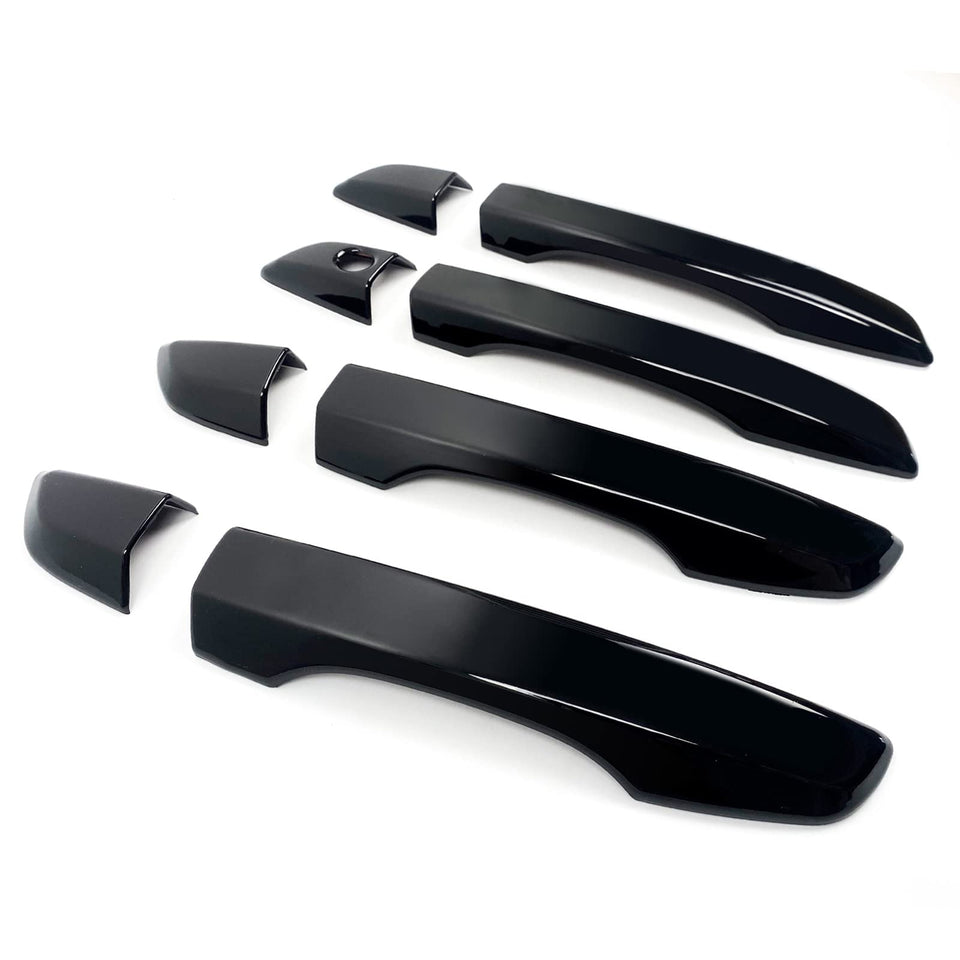 BENXUTO front handle cover on Civic showing sleek gloss finish and protection