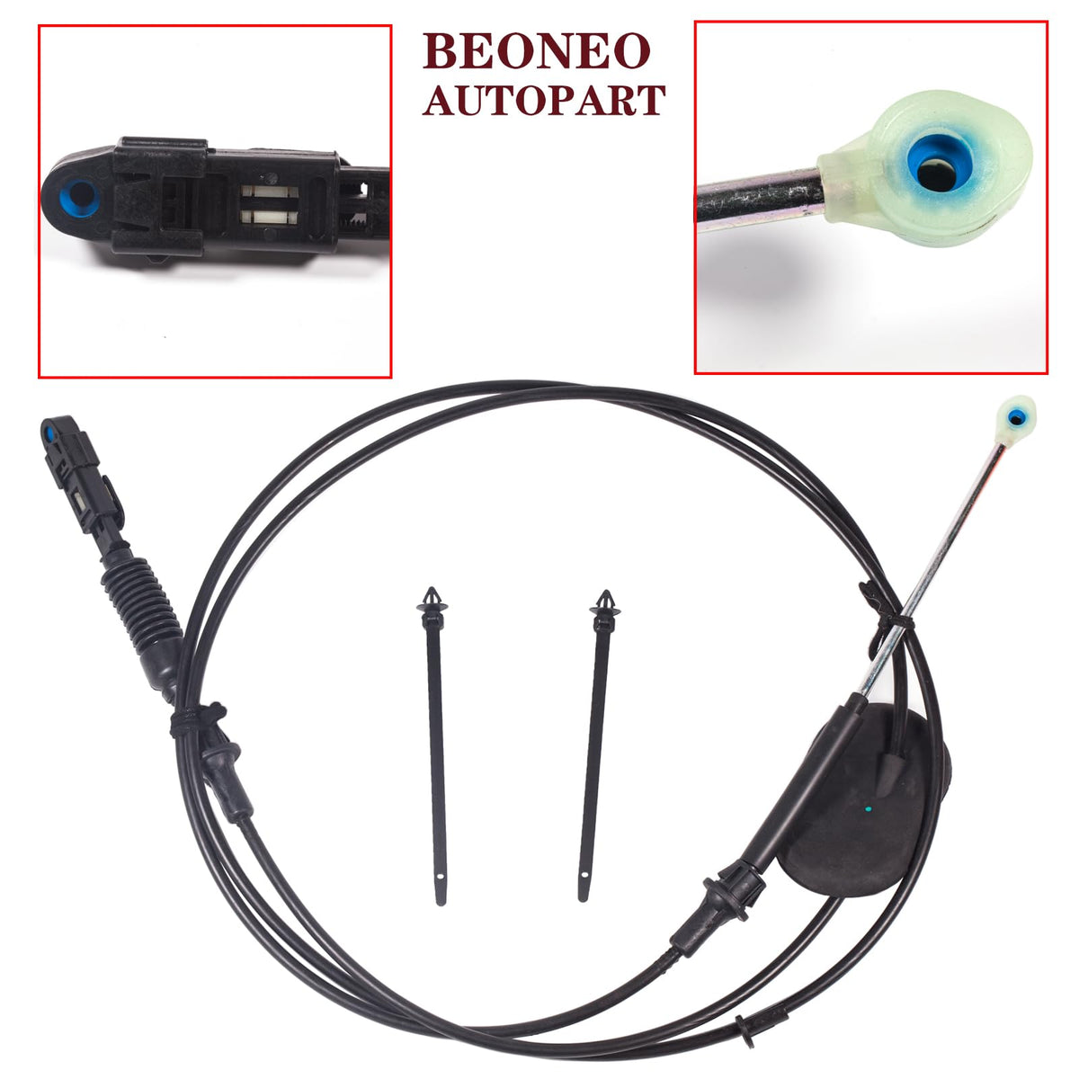 BEONEO shift cable installed in truck interior demonstrating restored shifter response and ease
