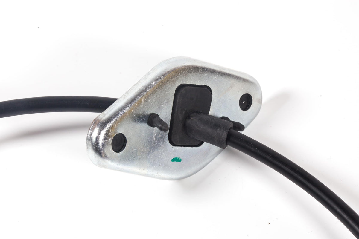BEONEO shift cable installed under a vehicle demonstrating correct routing and improved shift response