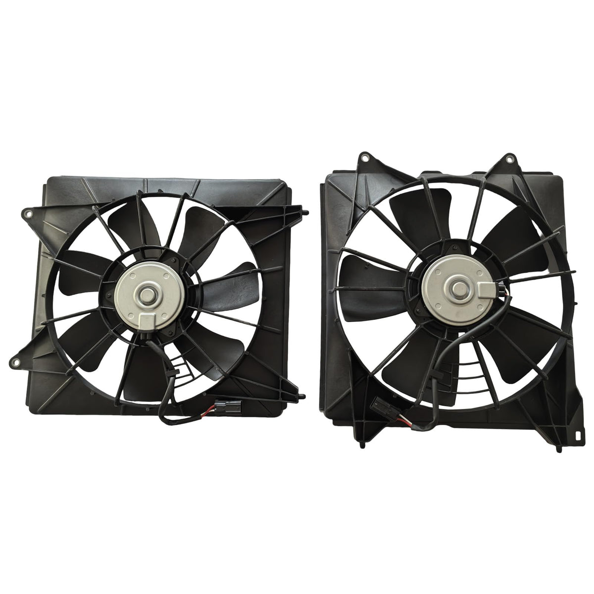 BeoneYuu front view of both fan assemblies showing fitment benefit