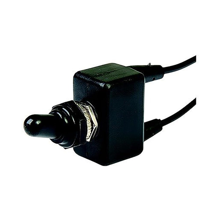 BEP toggle switch front on panel showing secure mount and weather resistance
