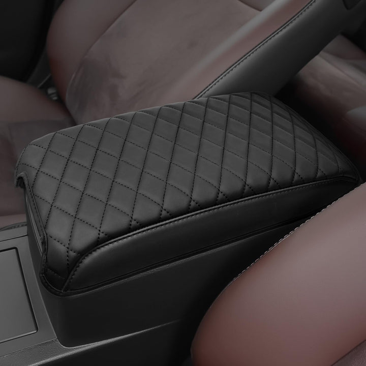 Bercicci front view of armrest cover showing neat fit and protection