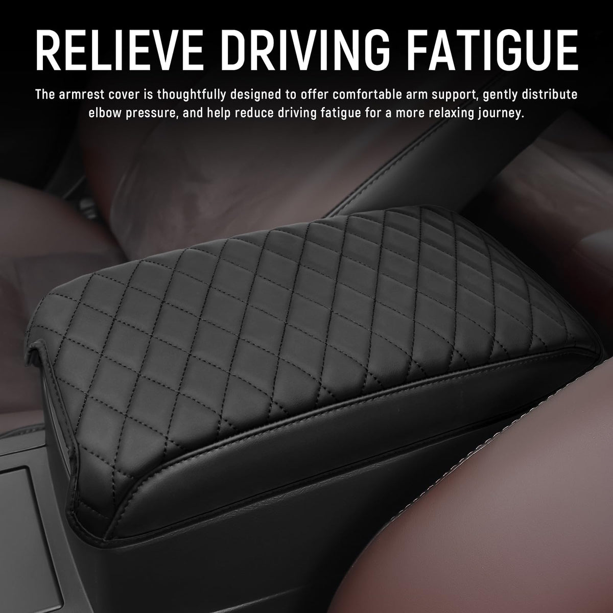 Bercicci side profile installed on Camry armrest for seamless look