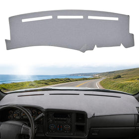 BERKSYDE front view dash cover in grey showing full fit and renewed dash look