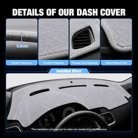BERKSYDE Velcro attachment on dash for easy custom installation