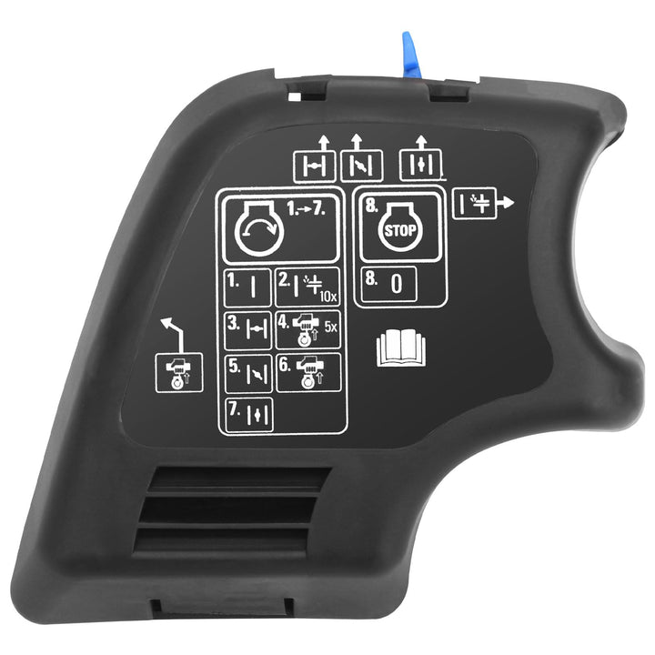 BERPSE air filter front view showing shape and mounting points for easy fit