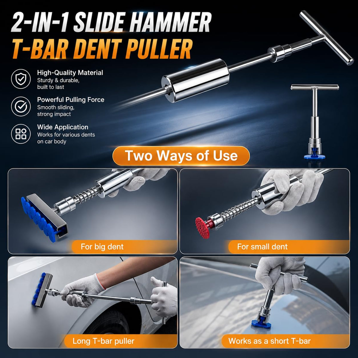 BERSLDI bridge puller and slide hammer offering extra leverage