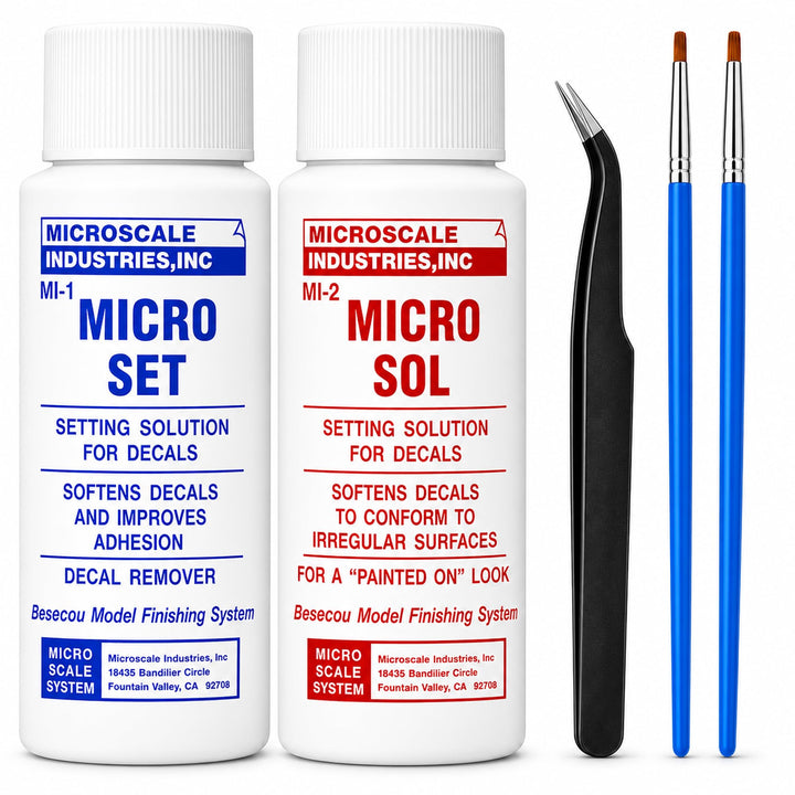 Besecou front packaging showing Micro Set 101 and Micro Sol 102 improving adhesion