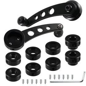 BESPORTBLE front view of black aluminum crank handle showing fit and design benefits