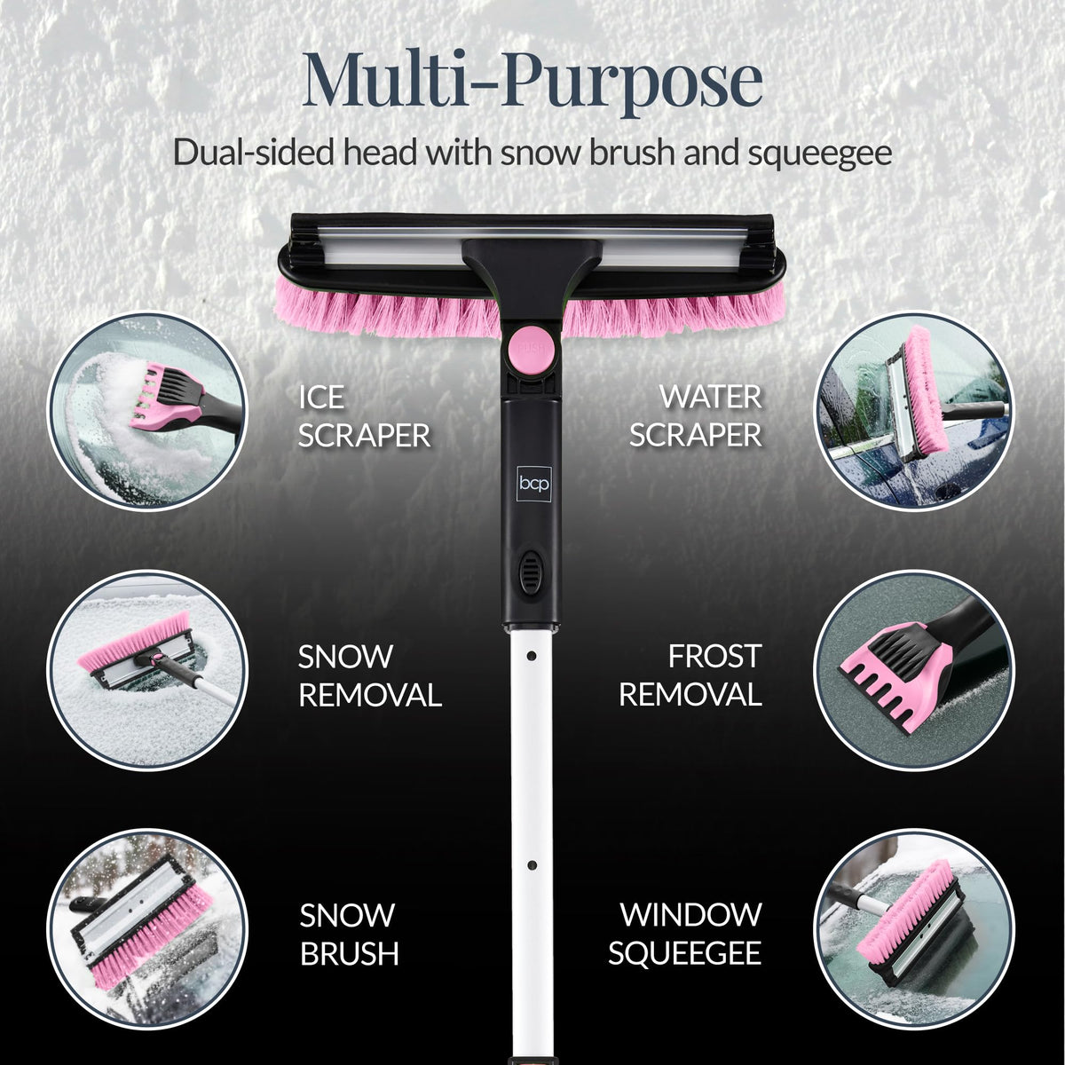 Best Choice Products detachable ice scraper detail for safe glass scraping