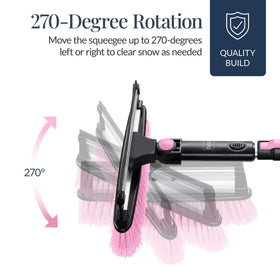 Best Choice Products being used on SUV windshield showing quick clearing
