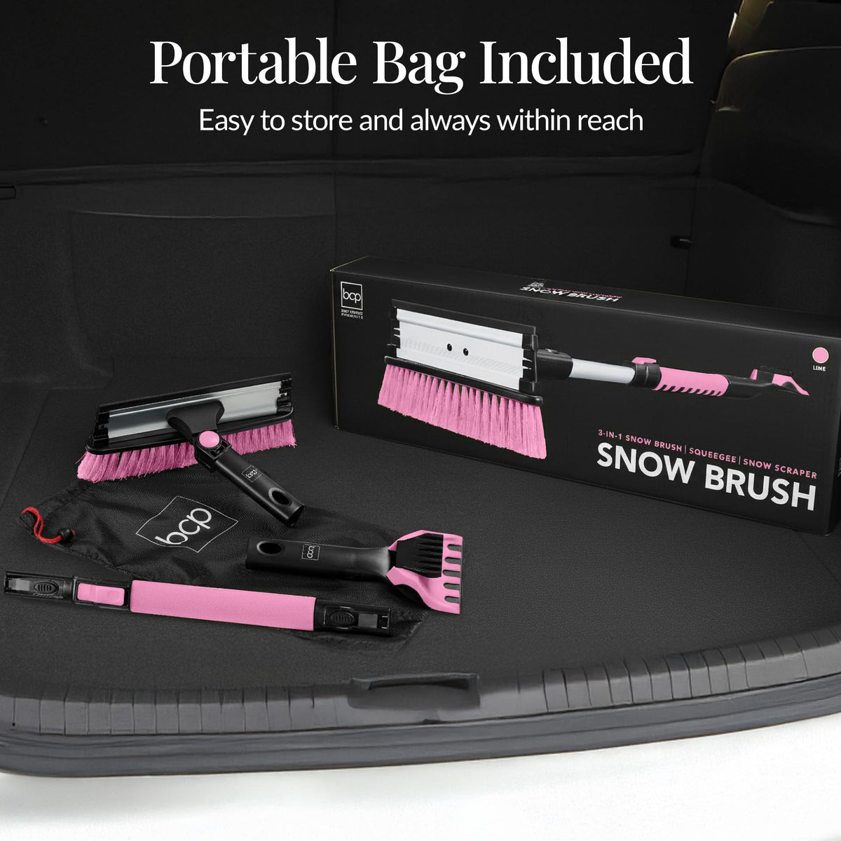 Best Choice Products beside a hand for scale showing portable size