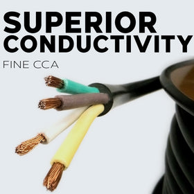 BEST CONNECTIONS conductor close-up showing stranded CCA and durability