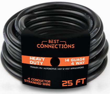 BEST CONNECTIONS front packaging view shows 25 ft cable and specs for easy selection