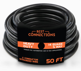 BEST CONNECTIONS front packaging showing 50ft cable and benefits