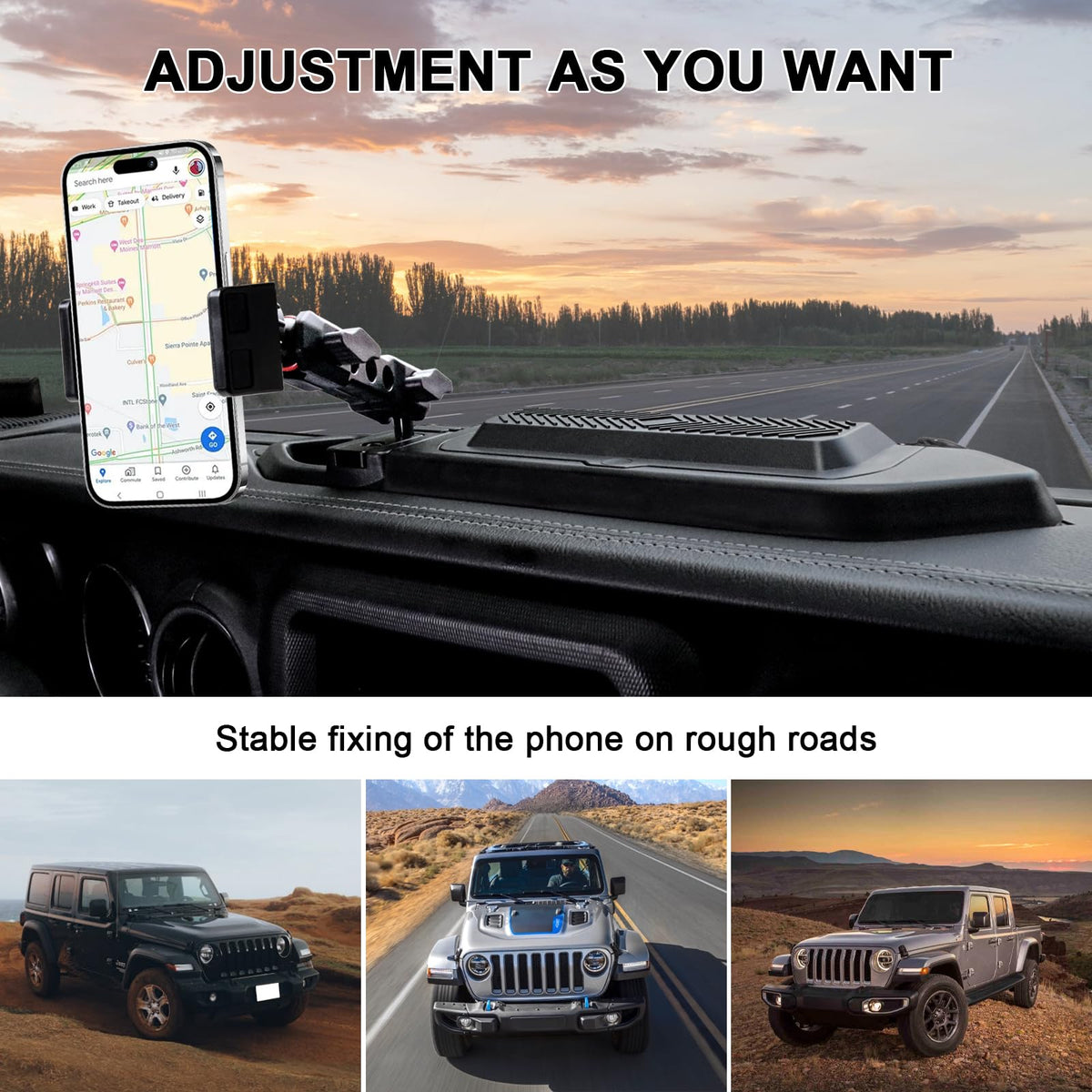 BESTAOO phone in use with navigation showing hands-free convenience