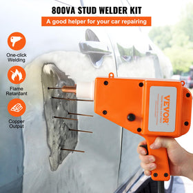 Bestauto VEVOR stud gun close-up displaying trigger and copper electrode for quick welds