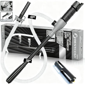 BestCosy front view of portable battery pump showing compact design and easy handling