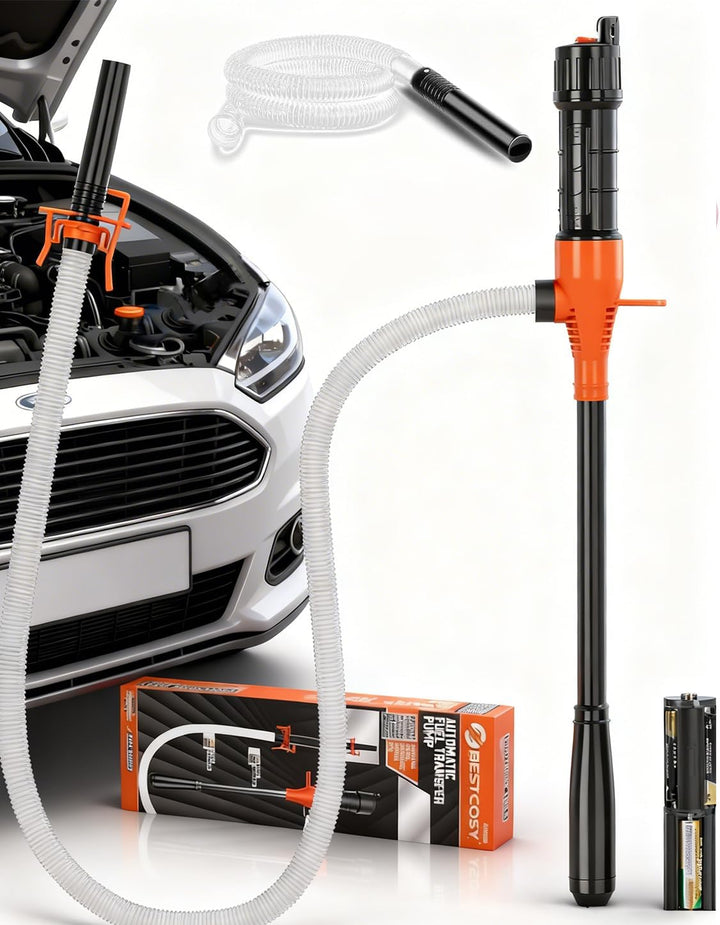 BestCosy front view of portable pump showing controls and compact profile, easy operation benefit