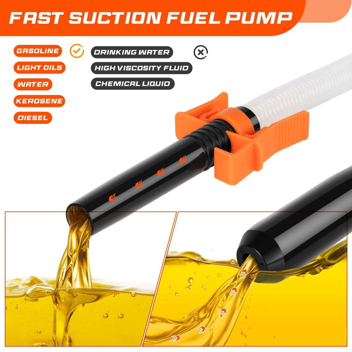 BestCosy pump in use refueling a vehicle, fast cordless transfer on-site